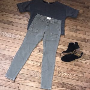 McGuire Olive Green Skinny Cargo Pants